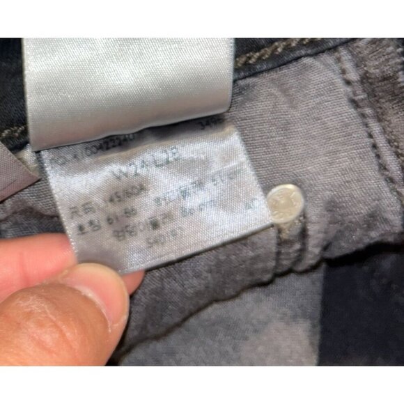 Levis 501 Original Fit Black Distressed Button-Fly Jeans 24x27 - Picture 11 of 12